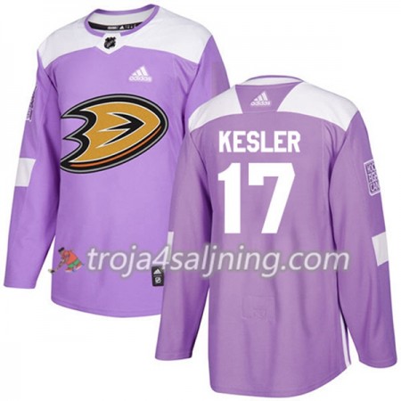 Anaheim Ducks tröja Ryan Kesler 17 Adidas 2017-2018 Lila Fights Cancer Practice Authentic - NHL Tröjor Herr